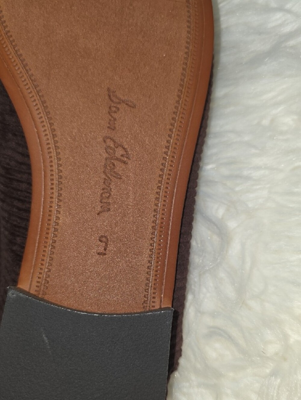 Sam Edelman Brown Corduroy Linnie Loafers with Gold Horsebit - Picture 6 of 8